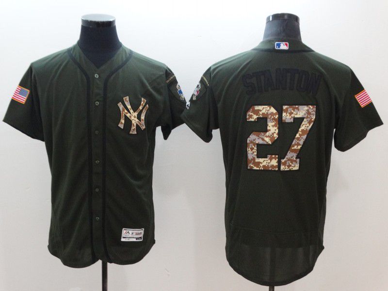 Men New York Yankees #27 Stanton Elite Spring Edition MLB Jerseys